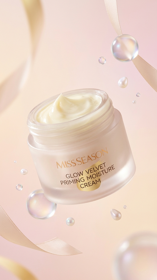 MISS SEASON Glow Velvet Priming Moisture Cream - Pore Blurring & Makeup Gripping Primer